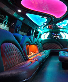 wedding limo interior